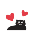 動く黒猫♥（個別スタンプ：4）