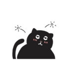 動く黒猫♥（個別スタンプ：7）