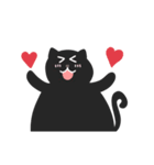 動く黒猫♥（個別スタンプ：14）