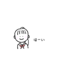セーラ服のおんなの子たち（個別スタンプ：1）