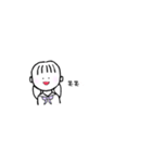 セーラ服のおんなの子たち（個別スタンプ：5）