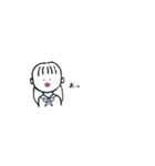 セーラ服のおんなの子たち（個別スタンプ：9）