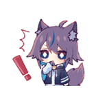 ねこきつねのちゃみ（個別スタンプ：1）