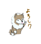 かわいいおおかみのスタンプ1（個別スタンプ：6）