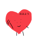 鼻穴があるハート（個別スタンプ：3）