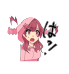 反応が異なる2人のスタンプ（個別スタンプ：11）