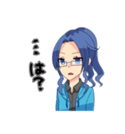 反応が異なる2人のスタンプ（個別スタンプ：12）