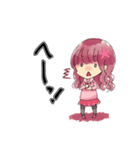 反応が異なる2人のスタンプ（個別スタンプ：15）