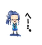 反応が異なる2人のスタンプ（個別スタンプ：16）