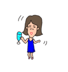 使いにくい！しゃくれのしゃく子としゃく男（個別スタンプ：22）