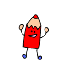 色えんぴつたち（個別スタンプ：1）