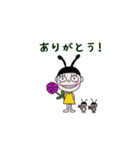 かぶっている きいろちゃん（個別スタンプ：9）