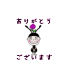 かぶっている きいろちゃん（個別スタンプ：10）