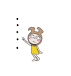 かぶっている きいろちゃん（個別スタンプ：21）