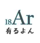 【でか文字】元素記号（個別スタンプ：9）