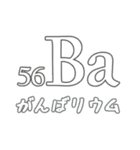 【でか文字】元素記号（個別スタンプ：16）