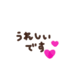 ゆる手書き文字(敬語)（個別スタンプ：35）