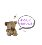 人形くまちゃん 敬語（個別スタンプ：5）