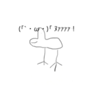 ハトぽスタンプ4 顔文字（個別スタンプ：2）