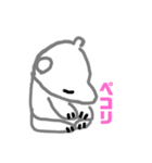 モクソンのシロクマさん（個別スタンプ：5）