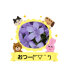 お花で遊ぼう14（個別スタンプ：5）