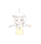 みつあみ がーる（個別スタンプ：1）