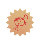 葉っぱのてづくりスタンプ①（個別スタンプ：3）