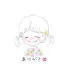 ゆるふわ乙女とくまねこコンビ（個別スタンプ：1）