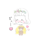 ゆるふわ乙女とくまねこコンビ（個別スタンプ：10）