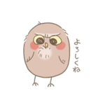人馴れフクロウ（個別スタンプ：1）