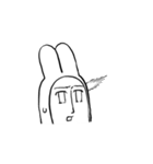 表情豊かなうさぎさんスタンプ（個別スタンプ：3）