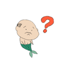 おやじ人魚のスタンプ（個別スタンプ：12）