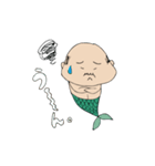 おやじ人魚のスタンプ（個別スタンプ：15）