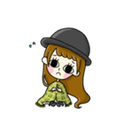 帽子を被っている女の子（個別スタンプ：15）
