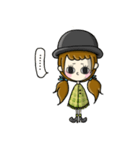 帽子を被っている女の子（個別スタンプ：16）