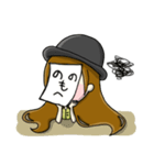 帽子を被っている女の子（個別スタンプ：19）