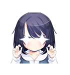 反応に困ったときに使う女の子スタンプ（個別スタンプ：8）