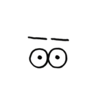 眉毛と目力。（個別スタンプ：5）