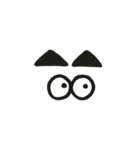 眉毛と目力。（個別スタンプ：19）