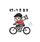ポジティブ骨折社長（個別スタンプ：3）