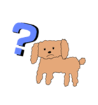 無口なトイプードル（個別スタンプ：6）