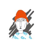 無表情な人たち（個別スタンプ：5）