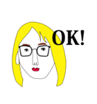 無表情な人たち（個別スタンプ：8）