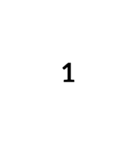 アーティスティックな数字（個別スタンプ：1）