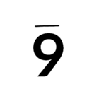 アーティスティックな数字（個別スタンプ：6）