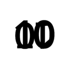 アーティスティックな数字（個別スタンプ：10）