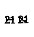 アーティスティックな数字（個別スタンプ：21）