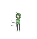 地雷動物オリジナルスタンプ(カニ)（個別スタンプ：1）