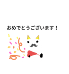ちょび髭のねこ（個別スタンプ：8）