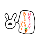 うさぎの使いやすいシンプルスタンプ（個別スタンプ：22）